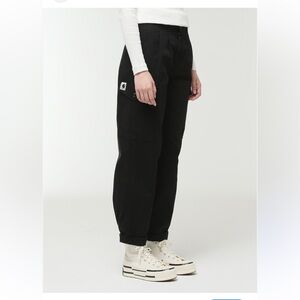 Women’s Carhartt Black Collins Cargo high waisted relaxed fit work in progress